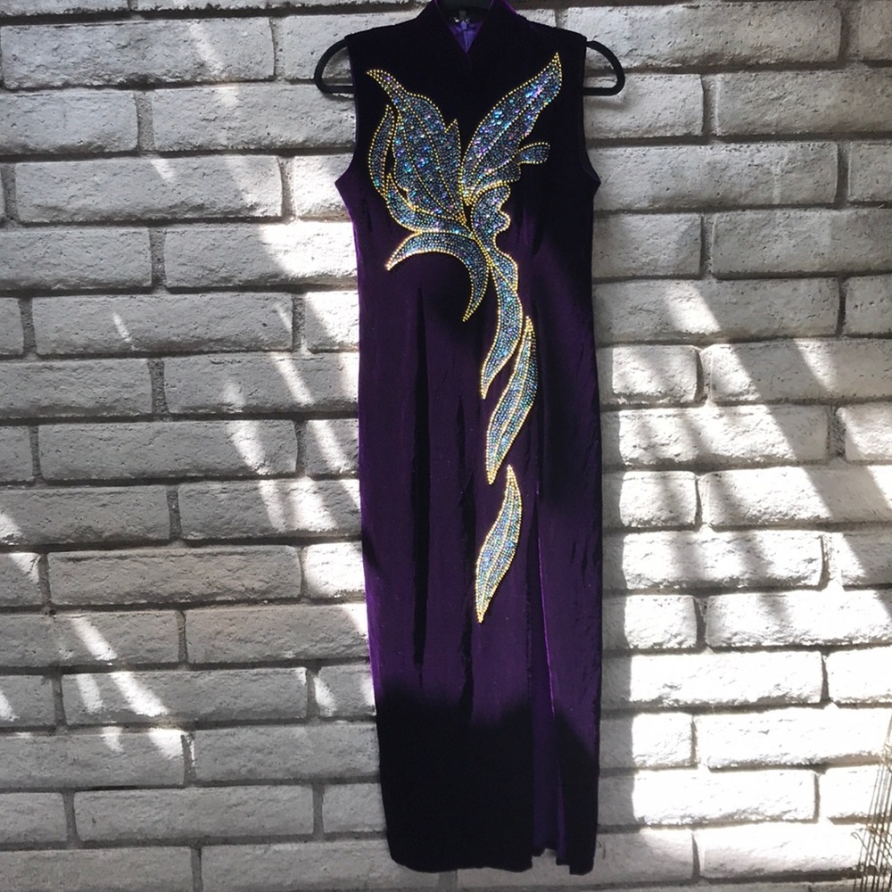 Luscious Vintage Velvet Maxi